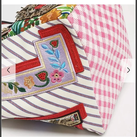 Christian Louboutin Caracaba Calfskin Embellished & Embroidered Tote - Picture 6 of 11